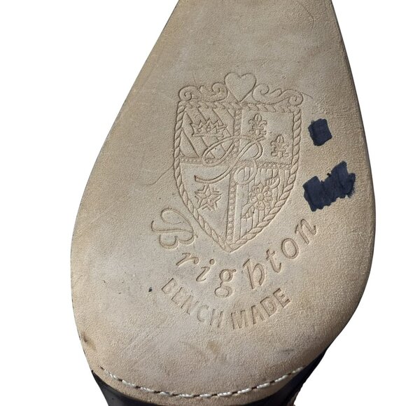 Brighton Brown Leather Heels • Croc-Embossed • Size 10M • EUC - Picture 7 of 9